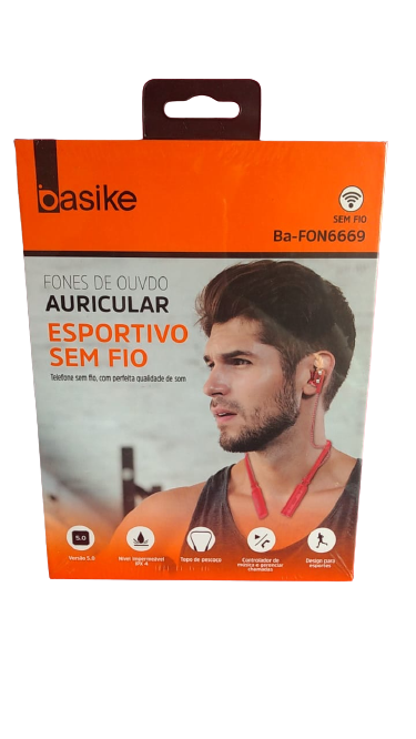  - Fones - Central - unidade    Cod. FONE BLUETOOTH ESPORTIVO BA-FON6669